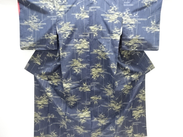 JAPANESE KIMONO / TSUMUGI / WOVEN PINE